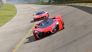 Ferrari F80 Concept vs Ferrari LaFerrari at Monza Full Course 1966