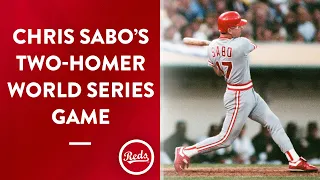 Chris Sabo hits two homers in Game 3 of the 1990 World Series