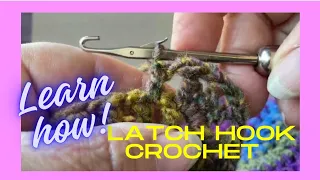 How to crochet using a latch hook #shorts