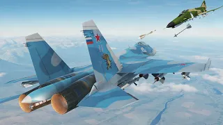 USA Plane Vs Russian Plane Fights - Airplane Crashes - Su-30, F-16 Falcon, Su-35 Jet Fighter