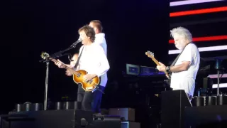 Paul McCartney with  Bob Weir  and Rob Gronkowski at Fenway Park