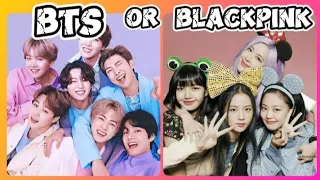 BLACKPINK💗 VS BTS💜 ||choose your favorite K-POP🇰🇷🎤💜 group 🥰||Elige tu favorita. #bts#blackpink