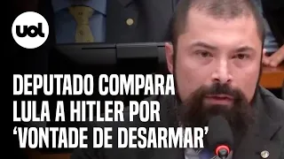 Deputado compara Lula a Hitler por 'vontade de desarmar cidadão'; Dino diz que comparação é injusta