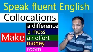 Learn Make Verb Collocations to Speak English Fluently | English speaking through Hindi