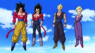 Dragon Ball Heroes: Super Saiyan 4 (SSJ4) Gohan Transformación vs Towa Apertura Anime Cinemática HD