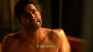 Lucifer wakes up in the morning with coffee brought by God S5Ep10
