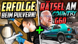 FEHLERHAFTES Technikpaket verbaut!? - VW Golf 2 Country G60 - Das ERSTE Mal PULVERN!