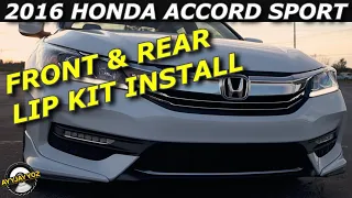 Front & Rear Lip Kit Install on 2016 Honda Accord Sport