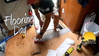 Vinyl Flooring Plank INSTALLATION - RV RENOVATION | S2-E8