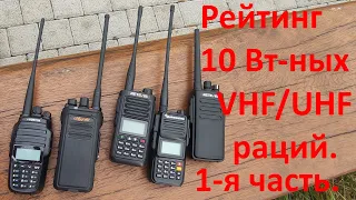 Рейтинг 10 Вт VHF-UHF раций: Retevis RA89, QuanSheng TG-UV-2 Plus, Chierda TC368, Retevis RT81V...