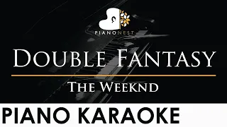 The Weeknd - Double Fantasy - Piano Karaoke Instrumental Cover with Lyrics