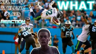 SOCCER FAN REACTS TO NFLS MOST ATHLETIC PLAYS | NFL | Reaction. #illreacts