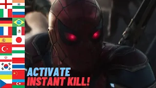 "Activate INSTANT KILL!" in Different Languages | Avengers: Endgame | Iron-Spider | Tom Holland