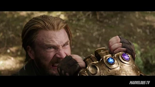 Avengers: Infinity War Anthony Mackie Winston Duke & Sebastian Stan