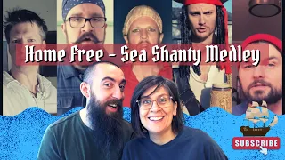 Home Free - Sea Shanty Medley (REACTION) with my wife