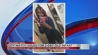 City watch issued for newborn baby girl, mother