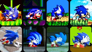 Evolution of SONIC LOOKING DOWN Animations (1991-2022) #sonic #evolution