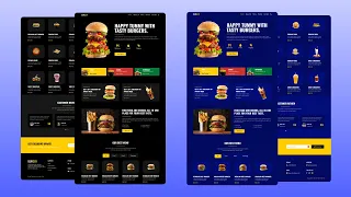 Tailwind CSS: Build and Deploy a Fully Responsive Burger Website || Light & Dark Mode