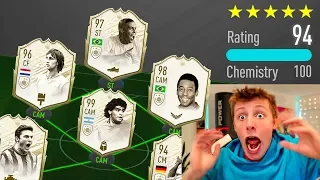 194 RATED FULL PRIME ICON FUT DRAFT CHALLENGE - FIFA 20