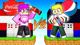 MINECRAFT COCA-COLA BASE vs. PEPSI BASE CHALLENGE! (WHICH SODA IS BEST?!)