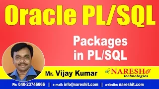 Packages in PL/SQL | Oracle PL/SQL Tutorial Videos | Mr.Vijay Kumar