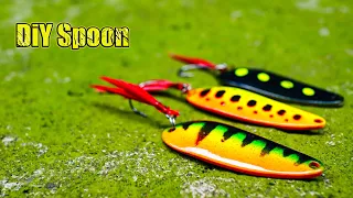 How to make a Raptor spoon lure for a perch with your own hands