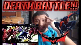 ScrewAttack! Batman Beyond VS Spider Man 2099 DC VS Marvel DEATH BATTLE! MY REACTION!!!