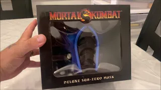 Mortal Kombat 9 Sub Zero Trick or treat Studio Mask Review Unboxing