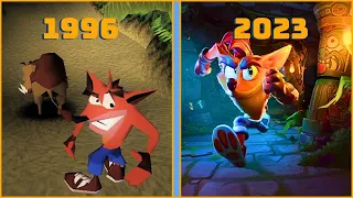 Evolution of Crash Badicoot | 1996 - 2023