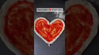 how to make heart shape pizza | Valentine's day special|#valentinesday #heartshapepizza #shorts