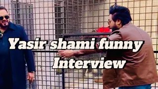 Yasir shami sab bhul gya interview pr sher ko dakh kar