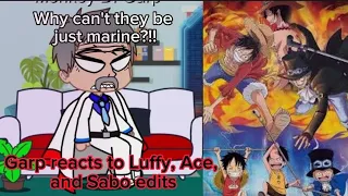 Past Garp reacts to Luffy, Ace, and Sabo •One Piece• ||GACHA CLUB REACTION||