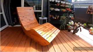 DIY outdoor lounge chair