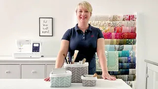 Brother Blog - How to sew sturdy fabric baskets