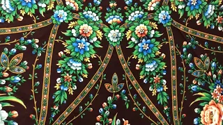 Бабушкин сундук Платок из двухниточной, Итальянской шерсти 135/135 «Звездный дождь» Фадеева Валерия
