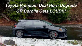 Let's Make Some Noise! GR Corolla Get's A Dual Horn Upgrade! Toyota Premium OEM+ Horn Kit Install