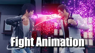 Kiryu Vs Yagami Part 1 - Fight Animation