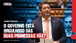 O governo está orgulhoso das suas promessas vãs?