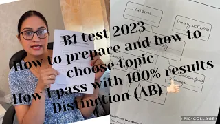 B1 Test 2023 Trinity College London|How to prepare and how to choose topic|100%result #b1test #test