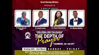 THE DEPTH OF PRAYER // PR. SARAH NABUKEERA // ADULLAM CLASS 28th.03.2023
