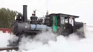 Firing up and running Two Foot Gauge Steam Locomotives - Wiscasset, Waterville & Farmington Railroad