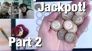Jackpot! A Cash in! Part 2 of Bungle vs Lady M £2 Coin Hunt
