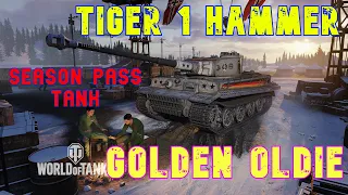 Tiger 1 Hammer  -Season Pass Tank- Golden Oldie ll World of Tanks Console - Wot Console