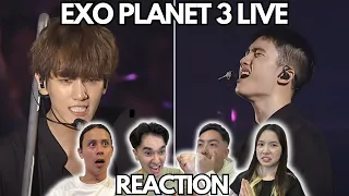 EXO PLANET #3 The EXO'rDIUM in Seoul  (White Noise) + Thunder + PLAYBOY + Artificial Love REACTION!!