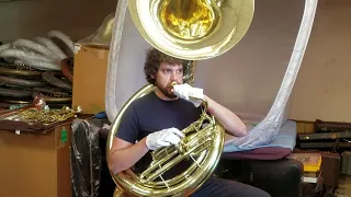 King vintage sousaphone play test