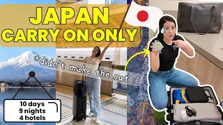 How To Pack for Japan CARRY ON ONLY (Minimalist Travel TIPS)