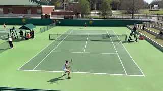 Daniella Dimitrov gets singles win over Oklahoma.