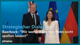 Deutsch-britischer Strategischer Dialog mit Annalena Baerbock und David Cameron | 07.03.24