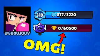 *OMG* 0/60500 Trophies??| Brawl Stars Funny Moments & Glitches & Fails #549