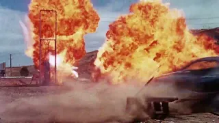 Unused car crash footage from BULLITT in late '70s disaster movie